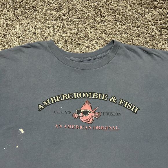 Vintage Chuys Houston Shirt Ambercrombie & Fish Parody Faded Distressed 90s y2k - Picture 2 of 8